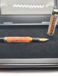 Maple burl non posting fountain pen