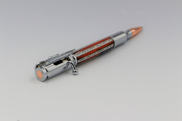 Second Amendment Bolt Action Pen