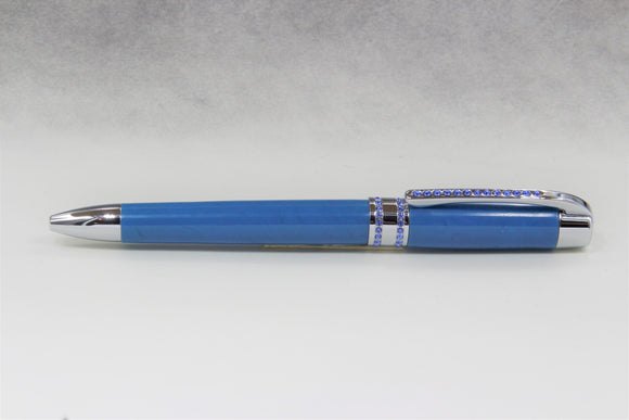 Blue acrylic princess pen